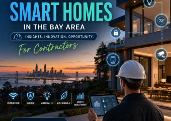 Bay Area contractor installing smart home technology in a modern house