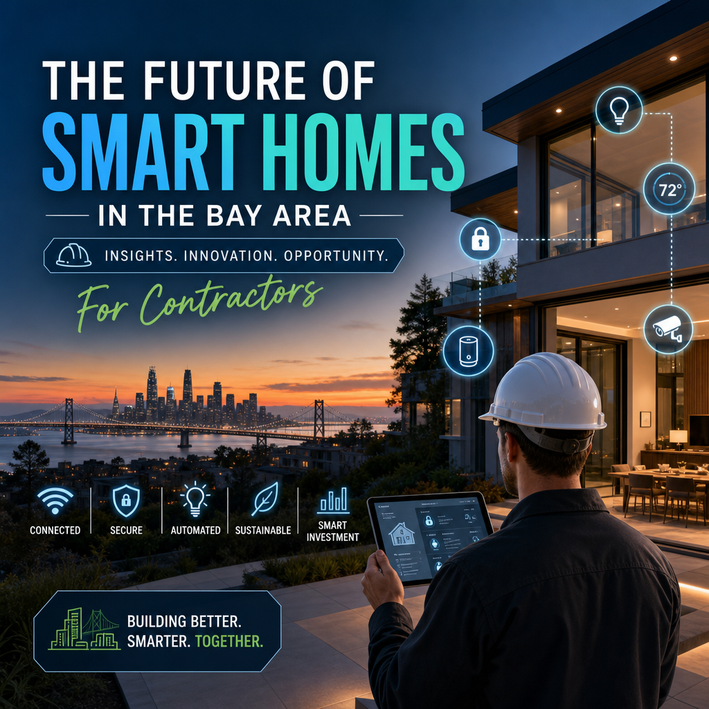 Bay Area contractor installing smart home technology in a modern house