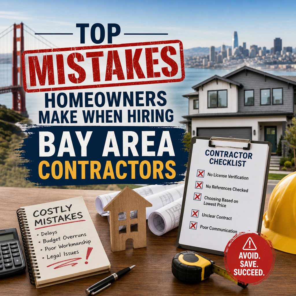 Checklist and cost-saving tips for hiring Bay Area contractors on a home improvement guide
